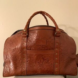 Patricia Nash Tooled Leather Weekender 